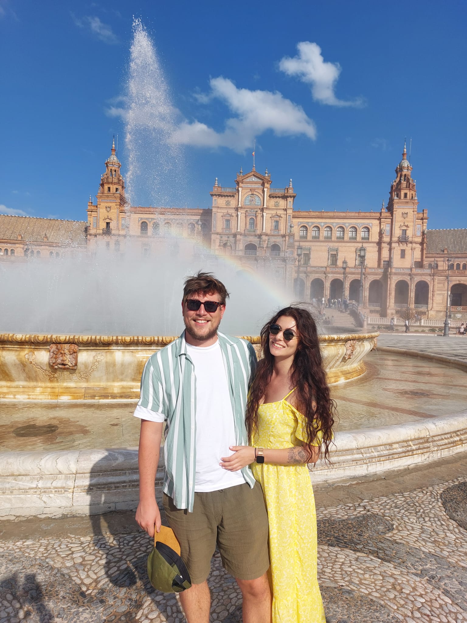 Romain et Megane lors de leur mariage.